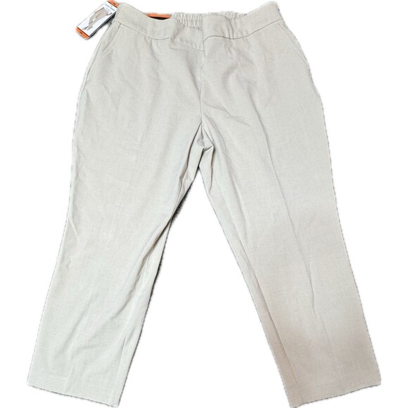 Hilary Radley Plus Size XXL Pull-On Slim Leg Pants Mid Rise with Pockets NWT - Picture 1 of 12